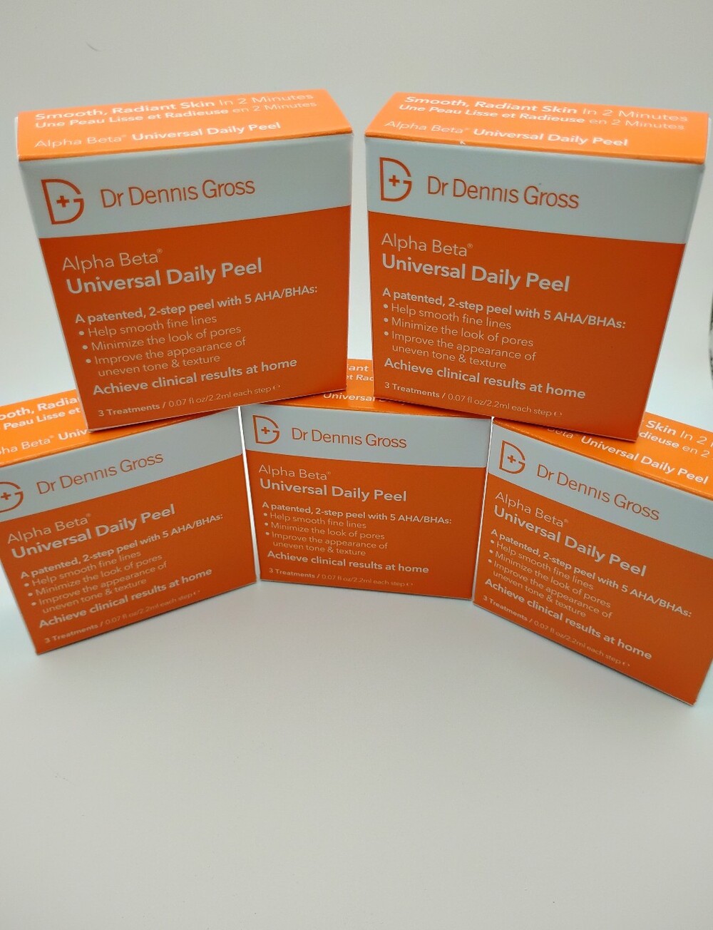 Dr.Dennis Gross Alpha Beta Universal Daily Peel 15 Treatments 3 In Each Box